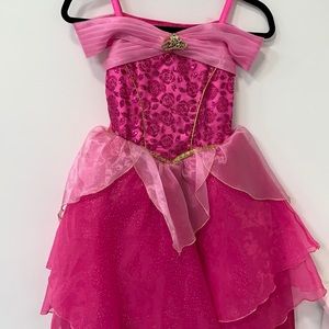 Authentic Disneyland castle collection Sleeping Beauty Aurora costume sz7/8